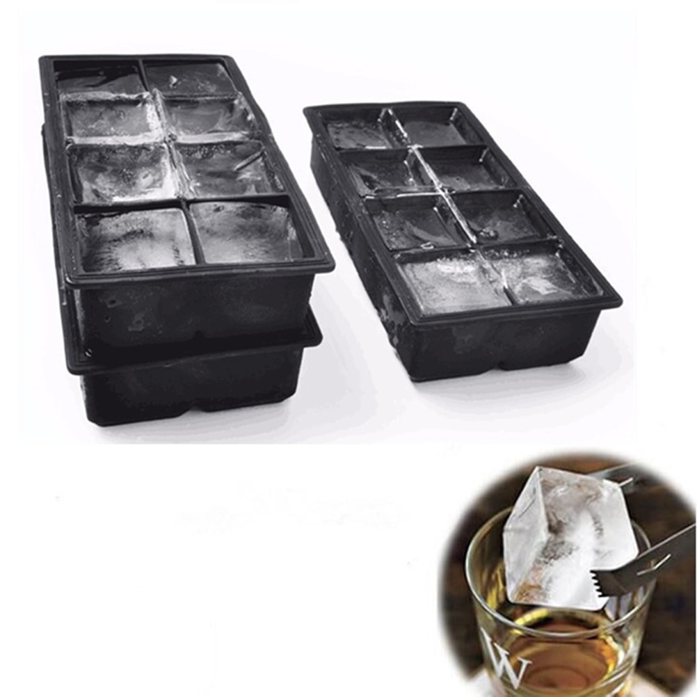 Silicone Big Ice Cubes Tray (8 Grids)