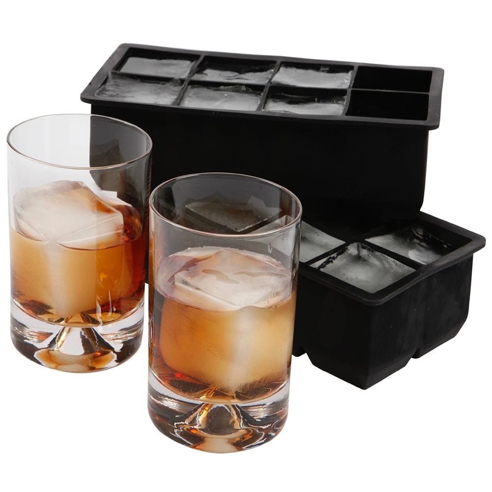 Silicone Big Ice Cubes Tray (8 Grids)