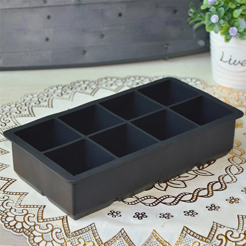 Silicone Big Ice Cubes Tray (8 Grids)