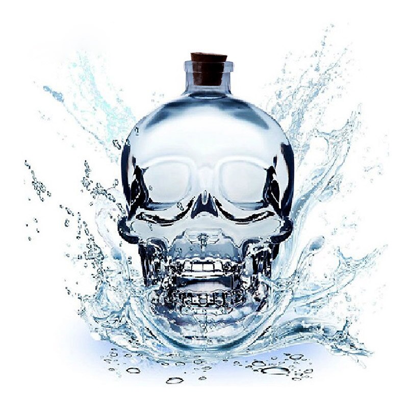 Skull Whiskey Bottle Liquor Container