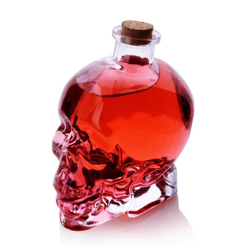 Skull Whiskey Bottle Liquor Container