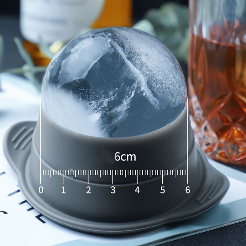 Silicone Sphere Ice Cube Mold Kitchen Stackable Slow Melting DIY Ice Ball Round Jelly Making Mould For Cocktail Whiskey Drink