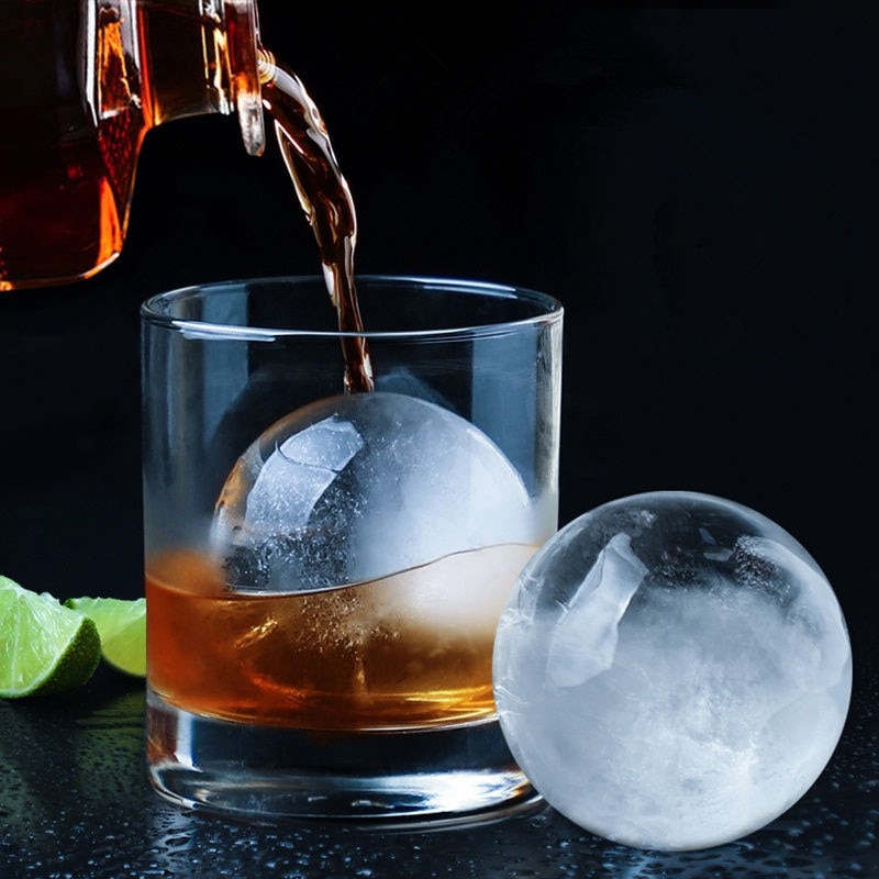 Silicone Sphere Ice Cube Mold Kitchen Stackable Slow Melting DIY Ice Ball Round Jelly Making Mould For Cocktail Whiskey Drink