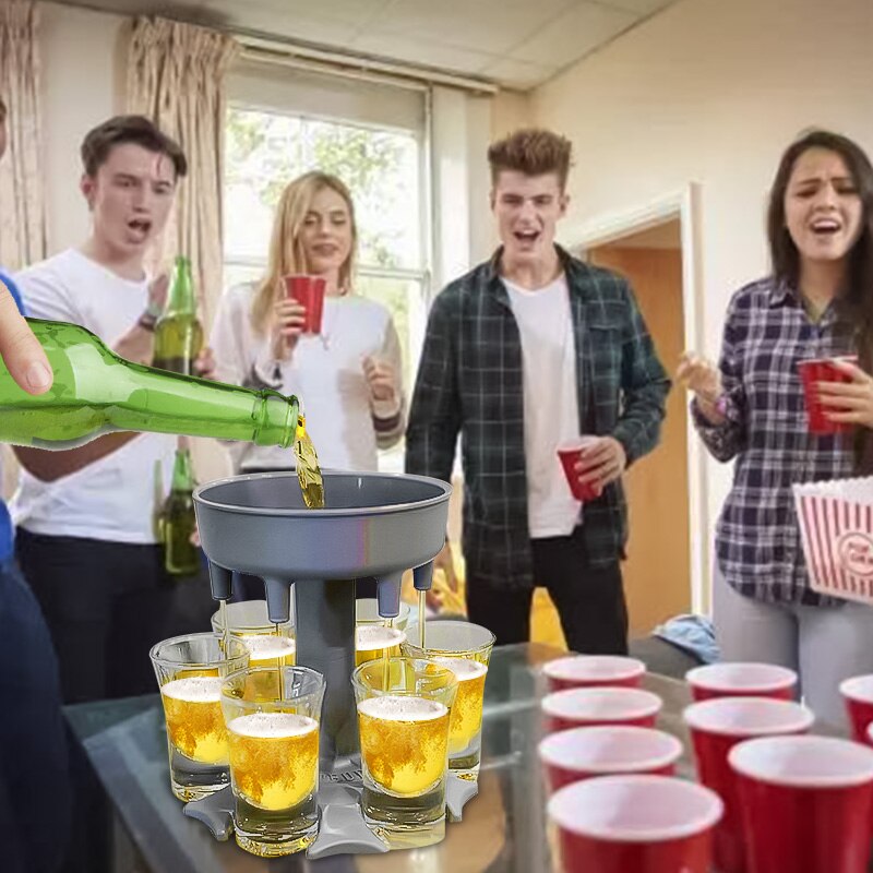 6 Shot Glass Dispenser Funnel