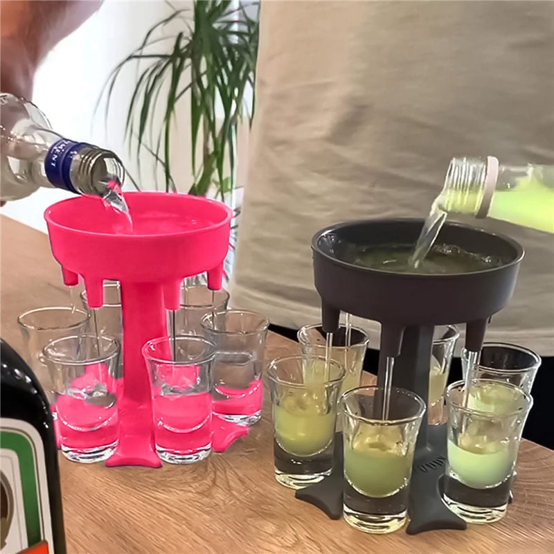 6 Shot Glass Dispenser Funnel