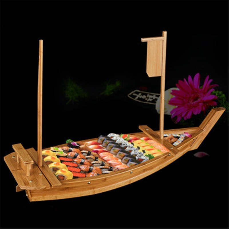 Sushi Boat Wooden Display Rack