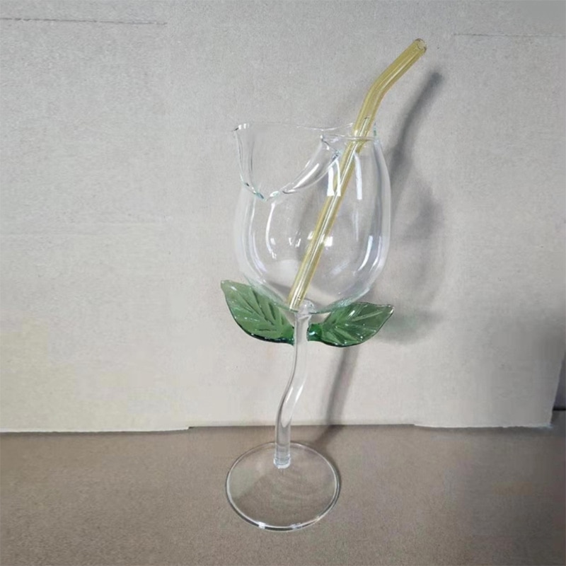 100ml 3D Rose Shaped Wine Glass