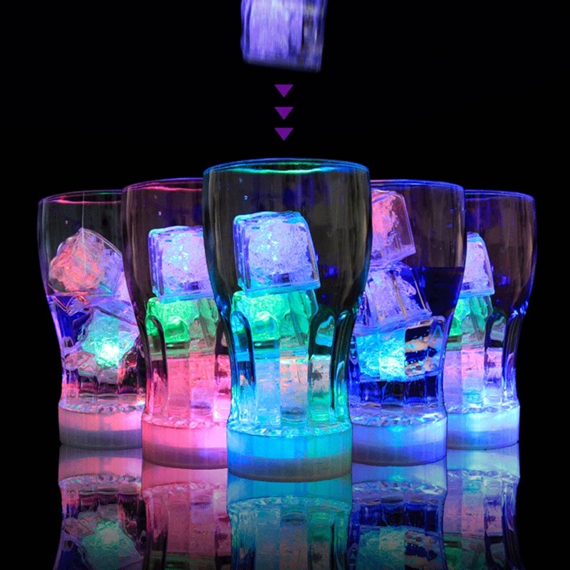 Flashing Ice Cubes LED Lights (12 PCs)