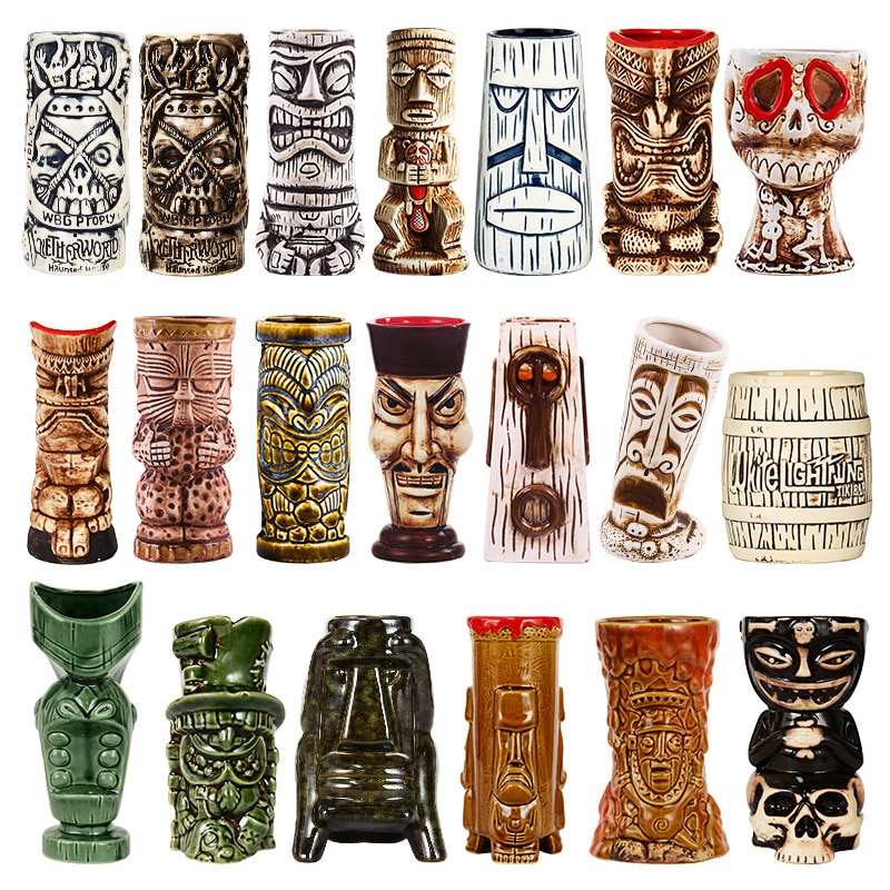 Hawaiian Creative Ceramic Tiki Mug