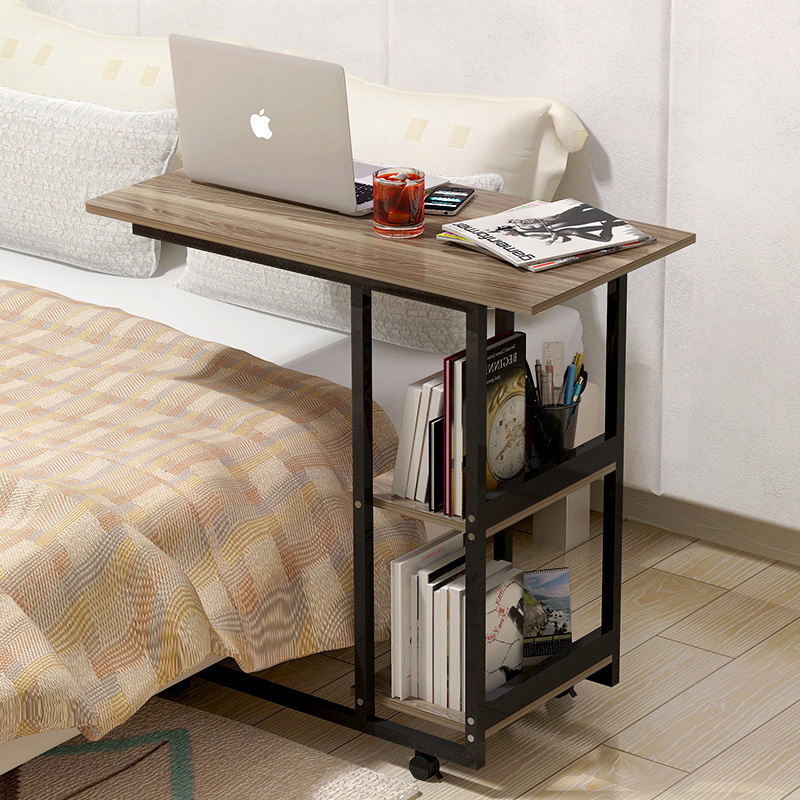 Bed Desk Small Bookshelf Table