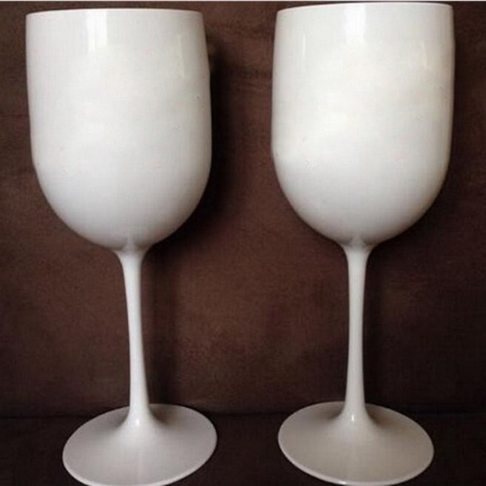 Plastic Metallic Wine Glasses (2 pcs)