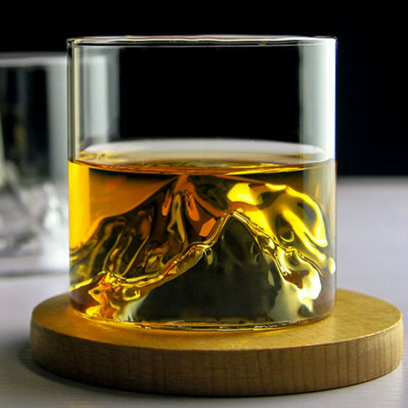 Crystal Mountain Whiskey Glass