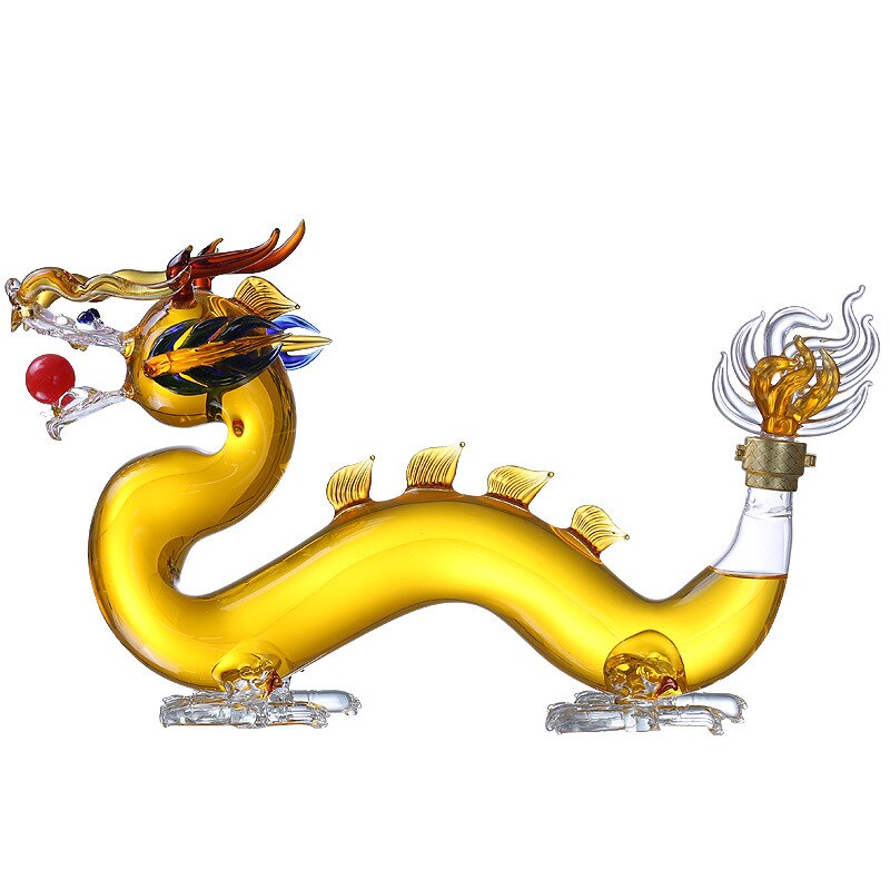 Dragon shaped design cool amazing lead-free home party whiskey decanter for Liquor Scotch Bourbon DDC-202