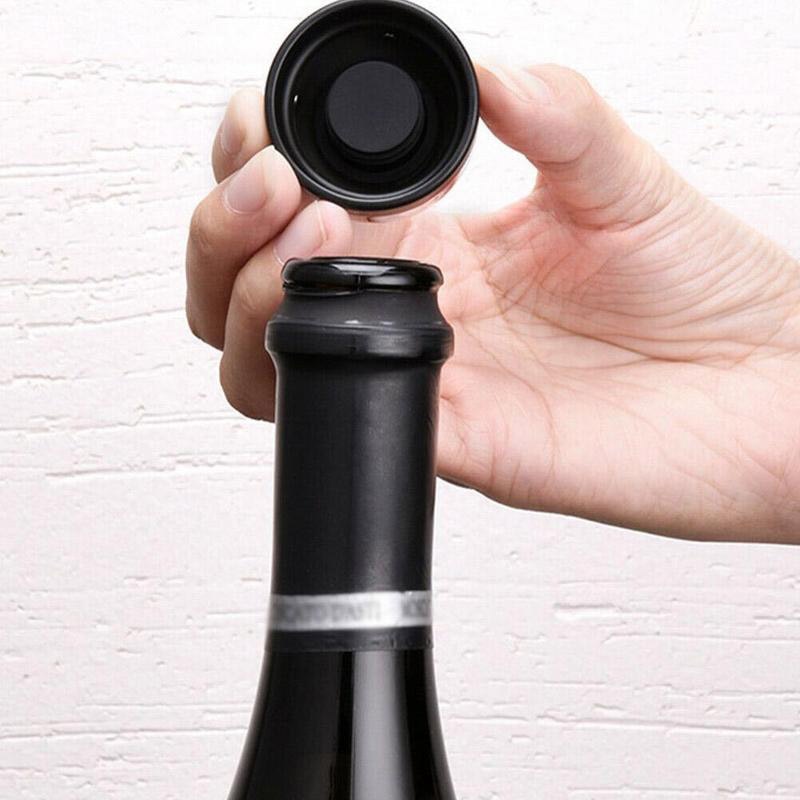 1/3pcs Vacuum Red Wine Bottle Cap Stopper Silicone Sealed Champagne Bottle Stopper Vacuum Retain Freshness Wine Plug Bar Tools