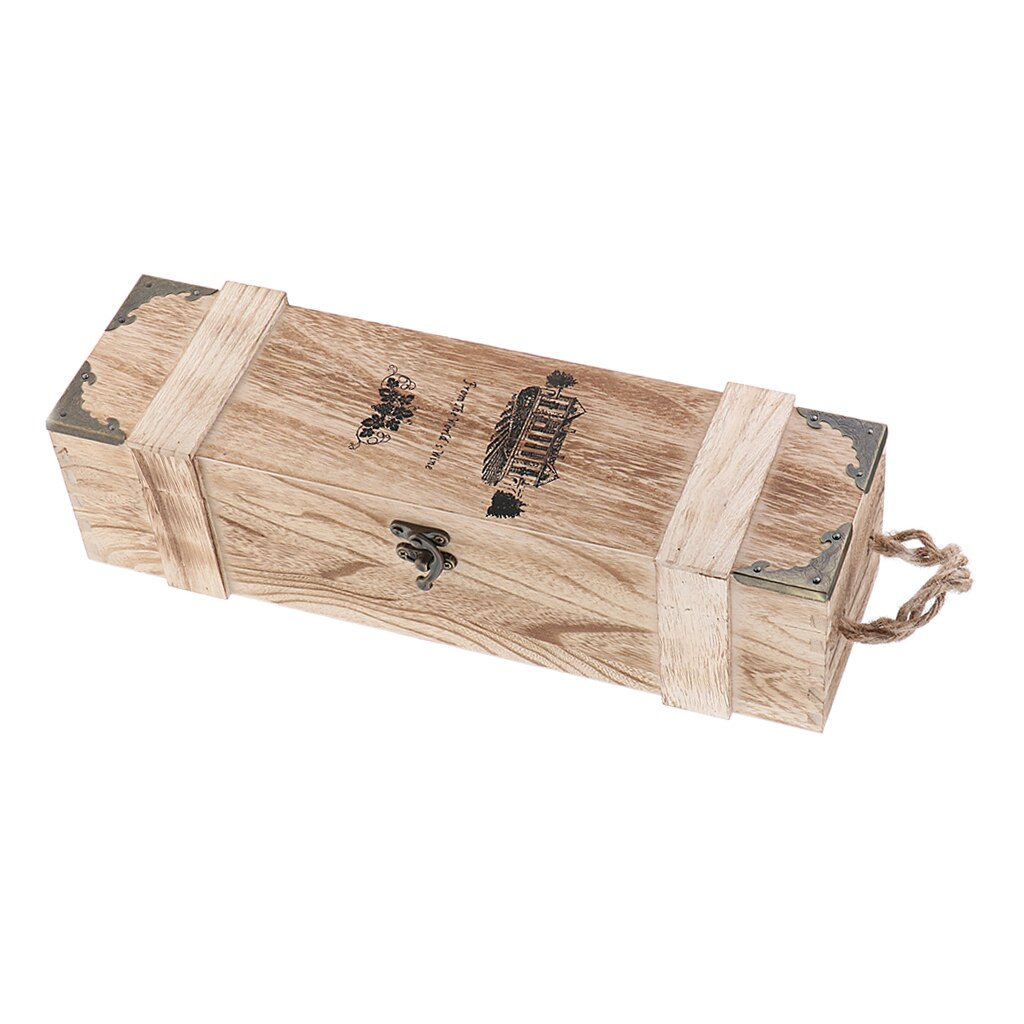 Single Bottle Wood Wine Box