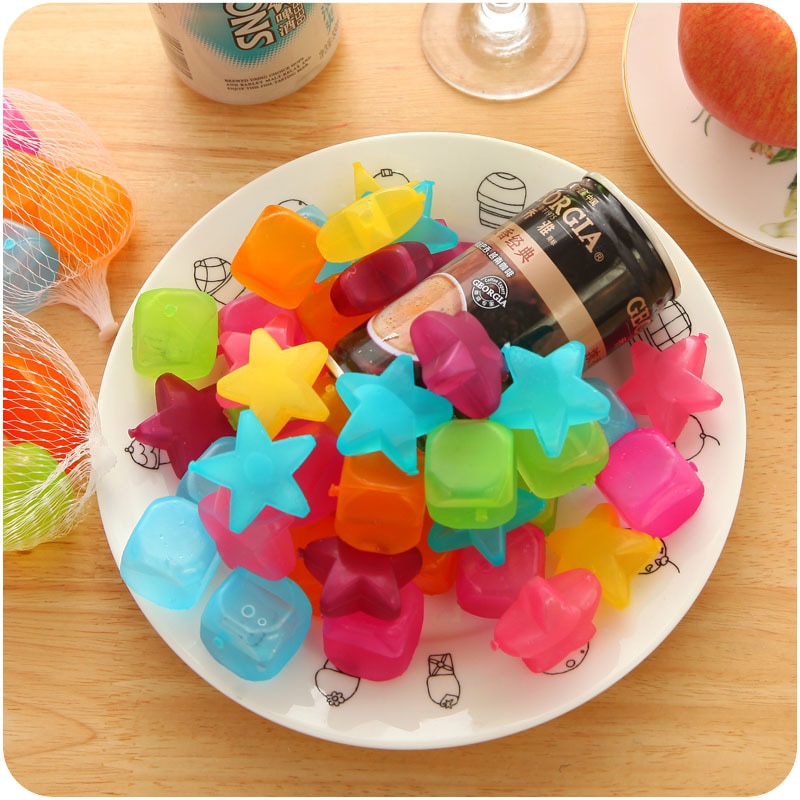 Plastic Reusable Ice Cubes (6 pcs)