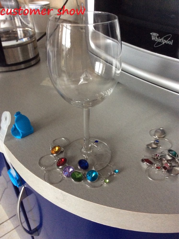 Crystal Charms for Wine Glass (12 pcs)