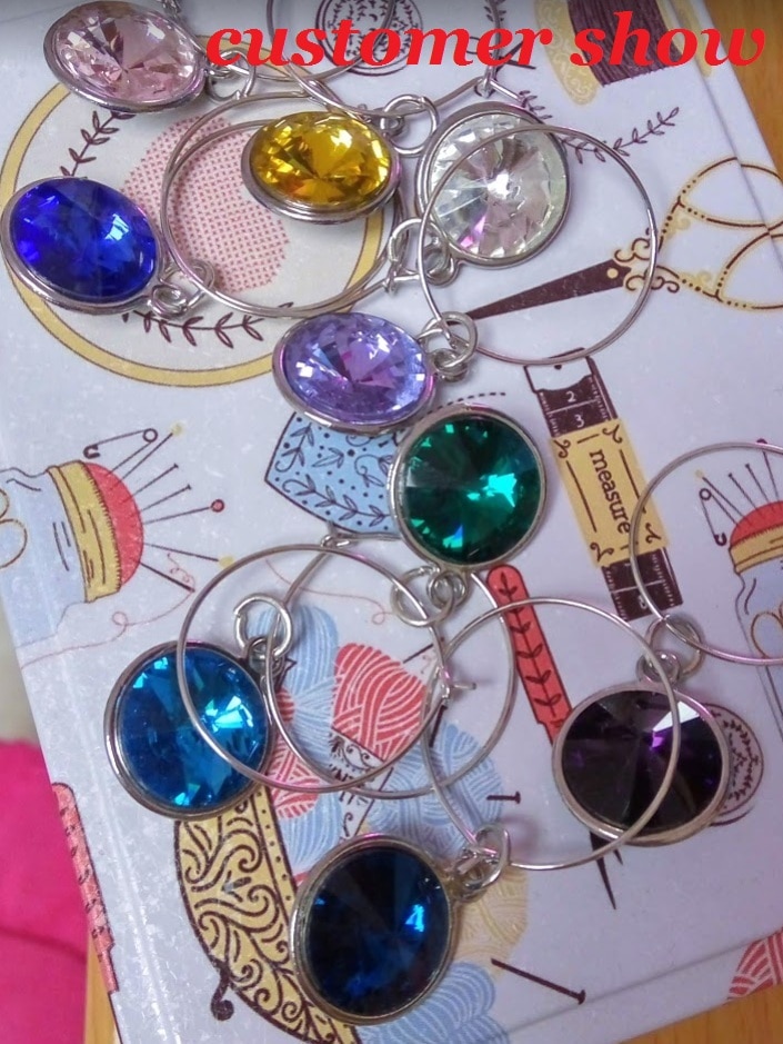 Crystal Charms for Wine Glass (12 pcs)