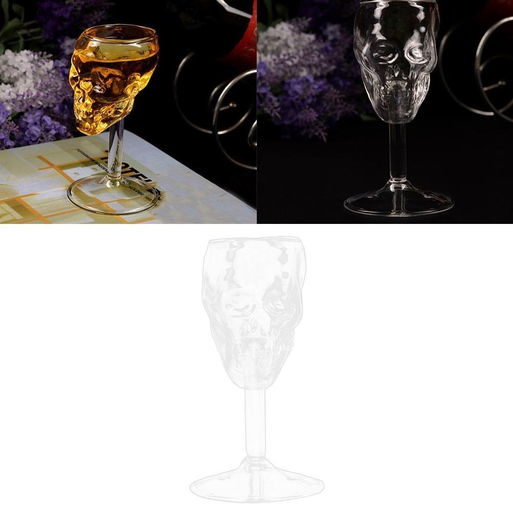 Transparent Beer Wine Cup Bottle Glass Skull Cup Red Wine Sober kitchen accessories High Cocktail Glasses Bar Decoration Univers