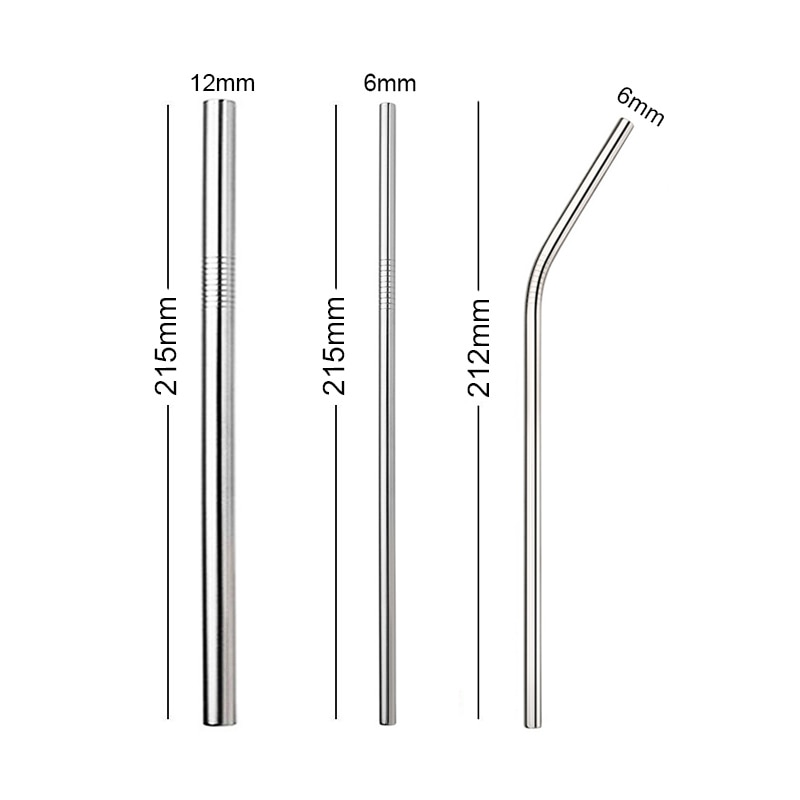 Five-piece Set Metal Straws