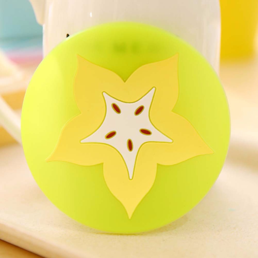 Silicone Drink Coasters Fruit Design (Set of 6)