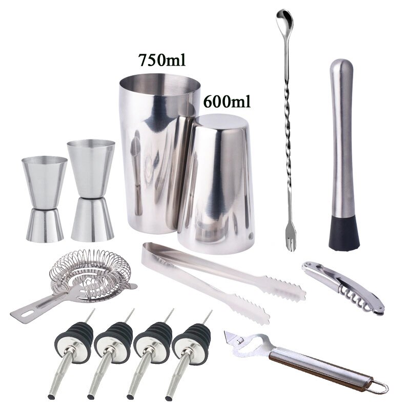 Cocktail Shaker Set 13PC Tool Kit