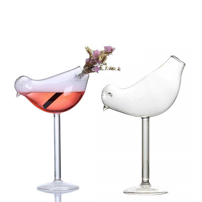 Champagne and Wine Bird Cocktail Glass (2 pcs)