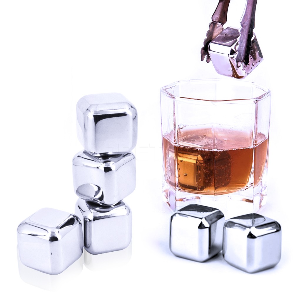 Stainless Steel Ice Cubes 10PC Set