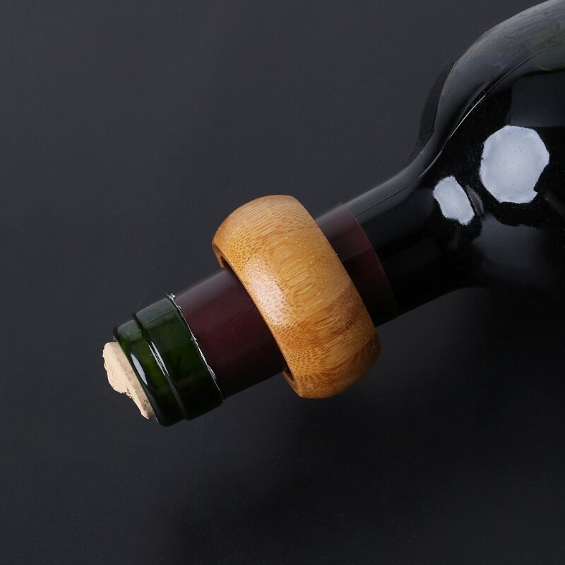 Wooden Felt Lined Wine Drip Ring