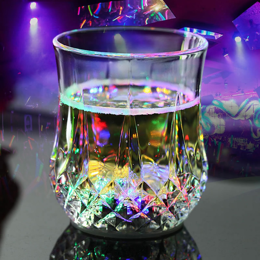 Light Up Glass LED Bar Drinking Cup