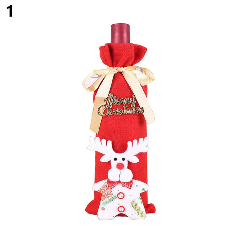 Wine Bottle Cover Christmas Decoration