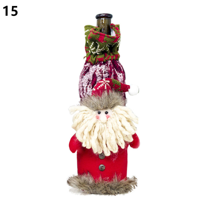 Wine Bottle Cover Christmas Decoration