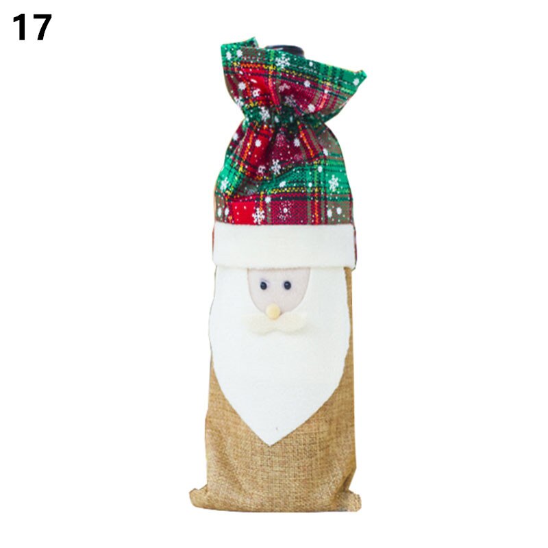 Wine Bottle Cover Christmas Decoration