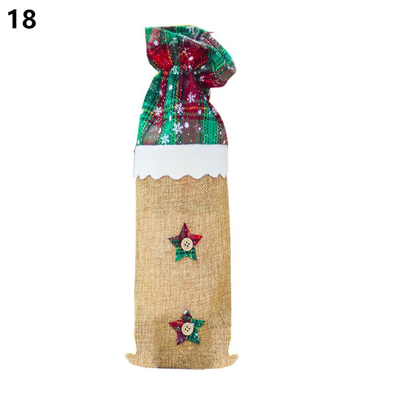 Wine Bottle Cover Christmas Decoration