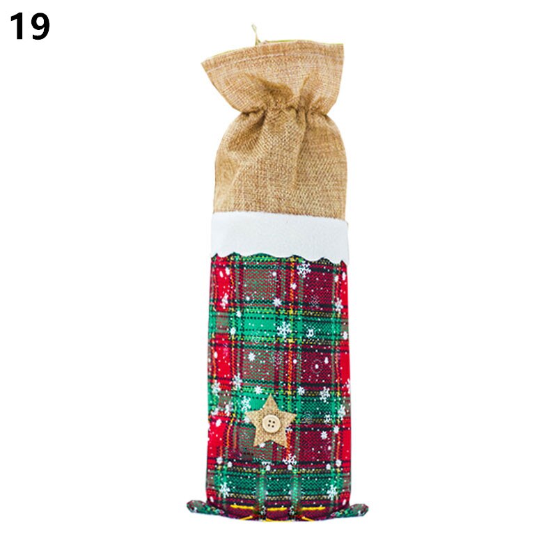 Wine Bottle Cover Christmas Decoration