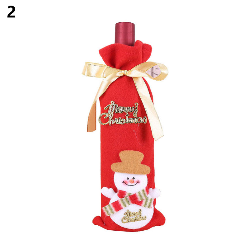 Wine Bottle Cover Christmas Decoration