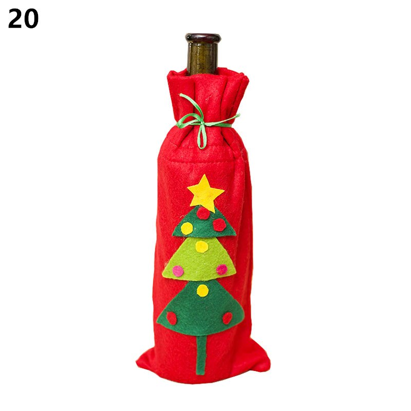 Wine Bottle Cover Christmas Decoration