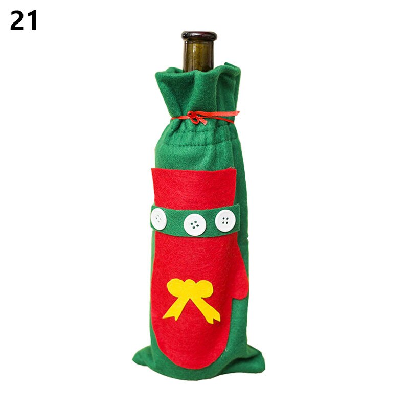 Wine Bottle Cover Christmas Decoration