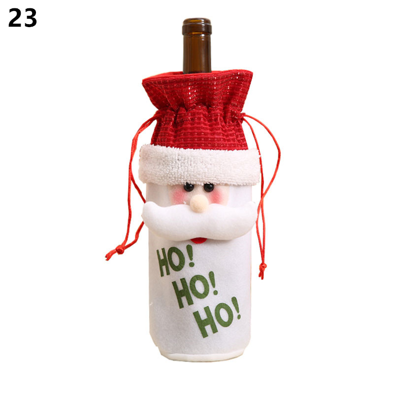 Wine Bottle Cover Christmas Decoration