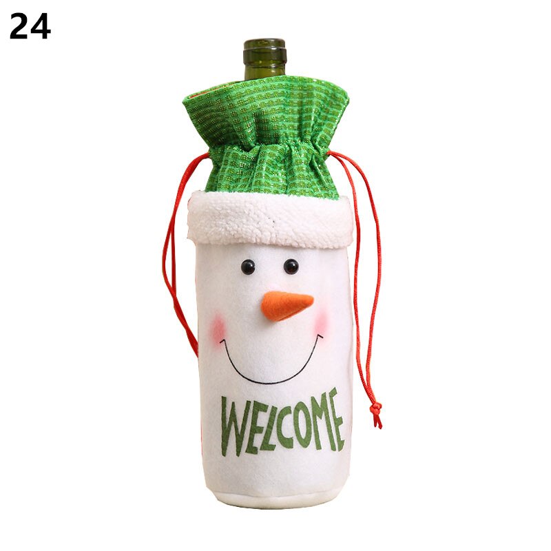 Wine Bottle Cover Christmas Decoration