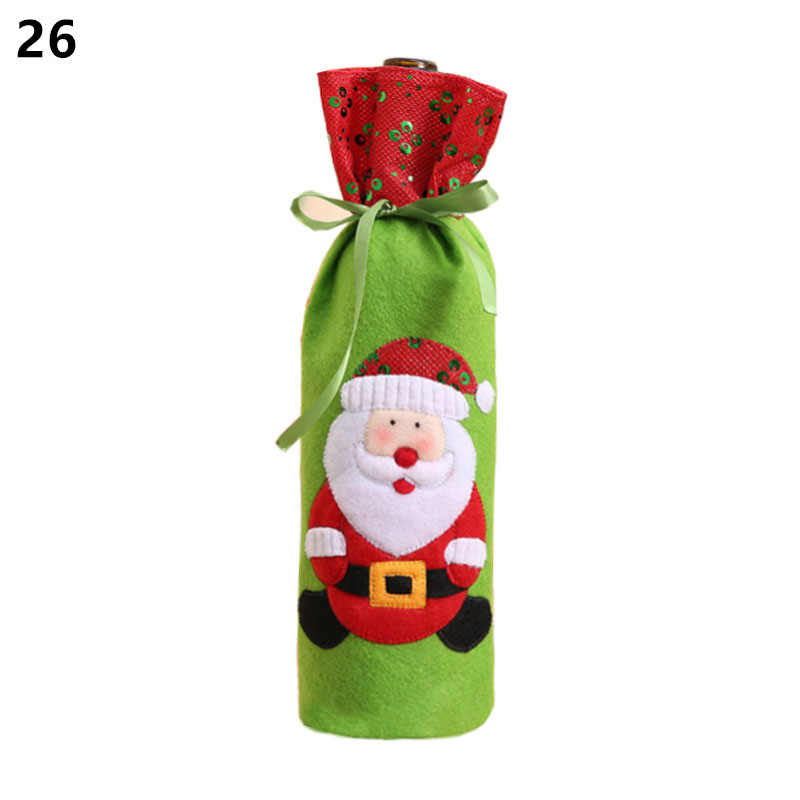 Wine Bottle Cover Christmas Decoration