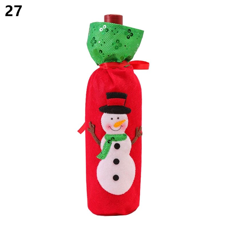 Wine Bottle Cover Christmas Decoration