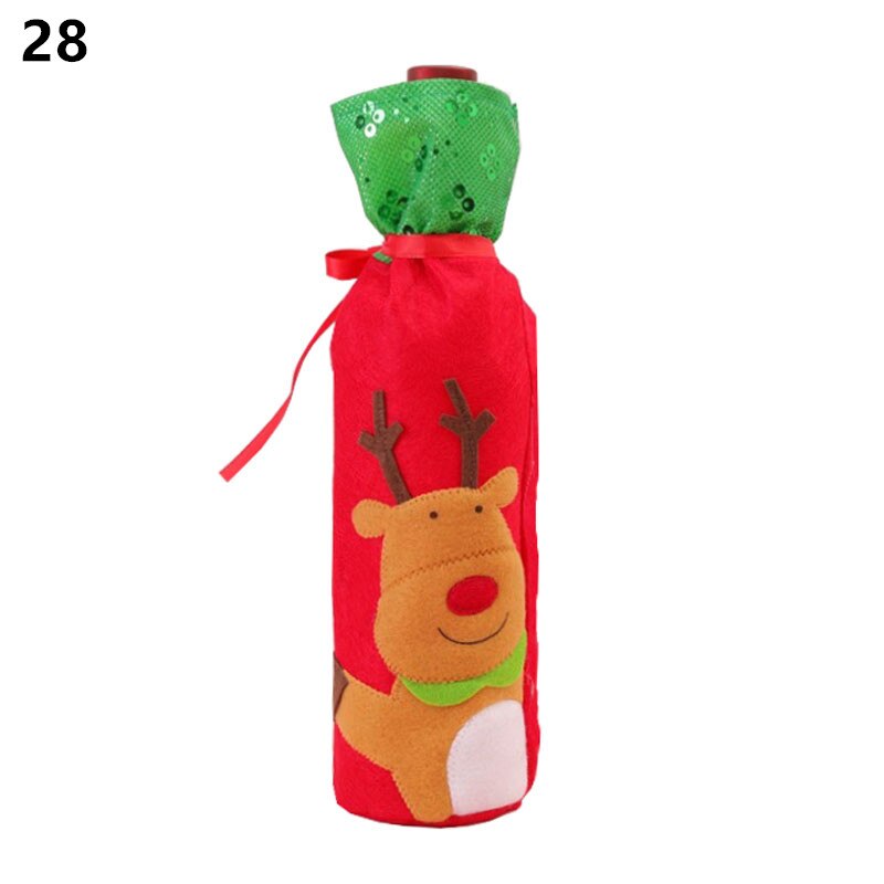 Wine Bottle Cover Christmas Decoration