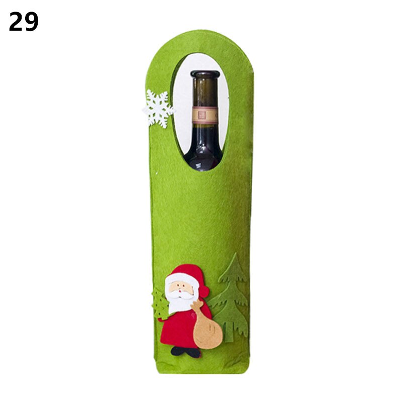 Wine Bottle Cover Christmas Decoration