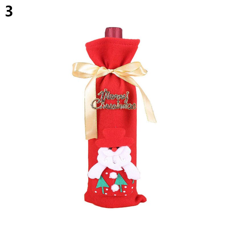 Wine Bottle Cover Christmas Decoration