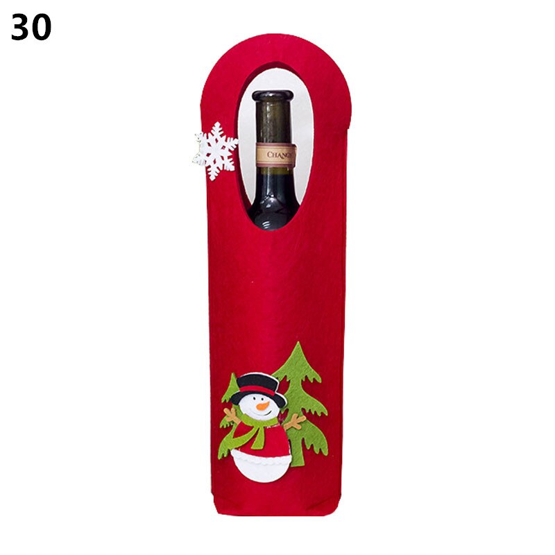 Wine Bottle Cover Christmas Decoration