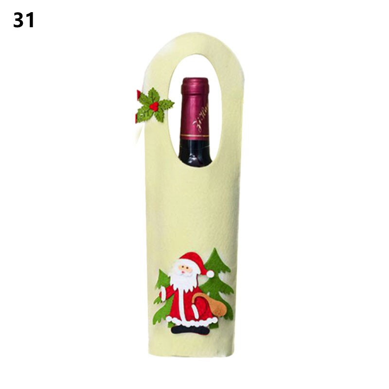 Wine Bottle Cover Christmas Decoration