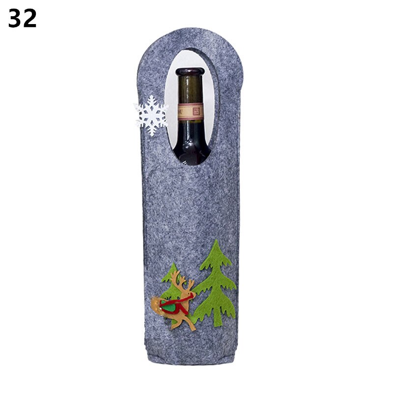 Wine Bottle Cover Christmas Decoration