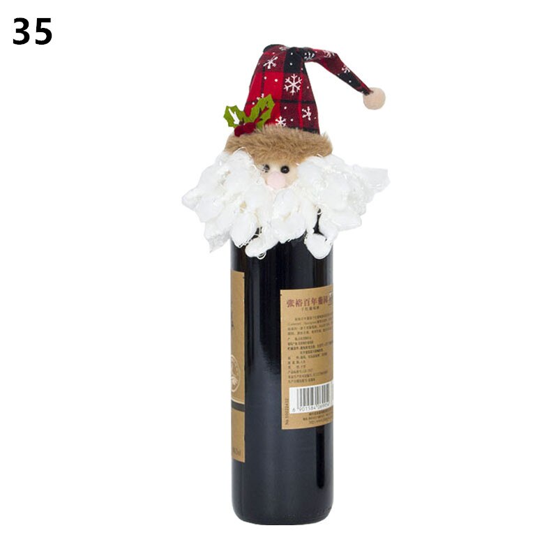 Wine Bottle Cover Christmas Decoration