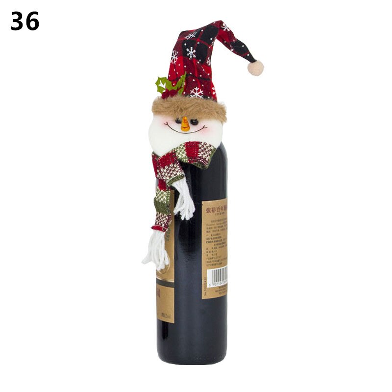 Wine Bottle Cover Christmas Decoration